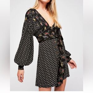 Free People Wonderland Printed Mini Dress Size M